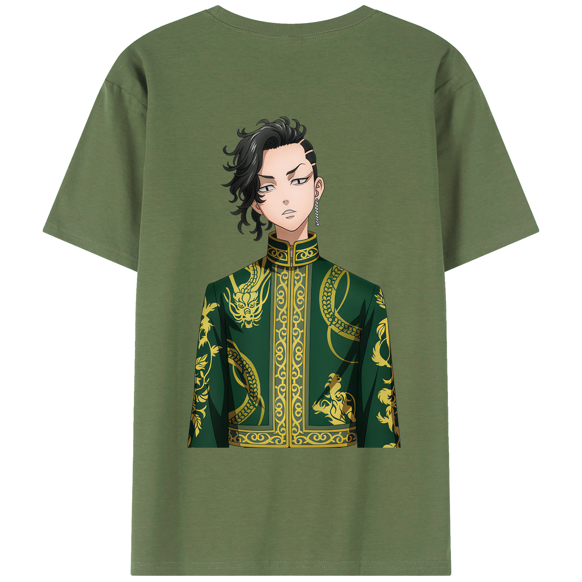 （画像用） 東京リベンジャーズ Tokyo Revengers 綿100％ メンズ半袖Tシャツ（バックプリント） 通気性